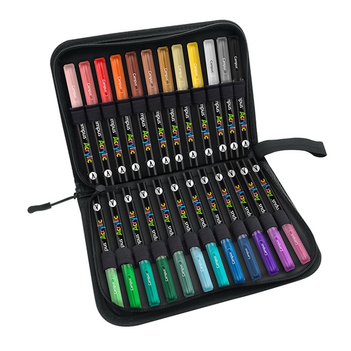 [081794] ROTULADOR CAMPUS ACRYLIC PINCEL / 24UD