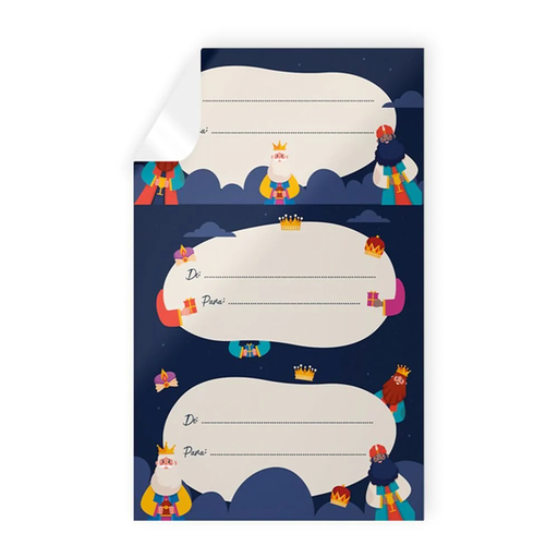 [972891] BLISTER 9 STICKERS NAVIDAD REYES MAGOS