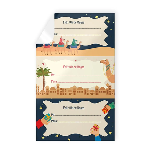 [972893] BLISTER 9 STICKERS NAVIDAD REYES MAGOS