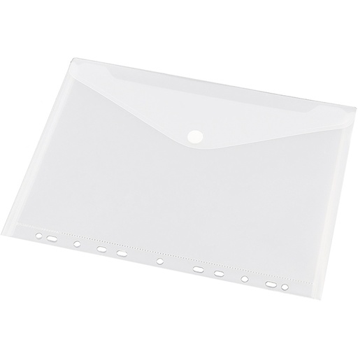[181215] SOBRE PP PLUS A4 VELCRO MULTITALADRO TRANSPARENTE
