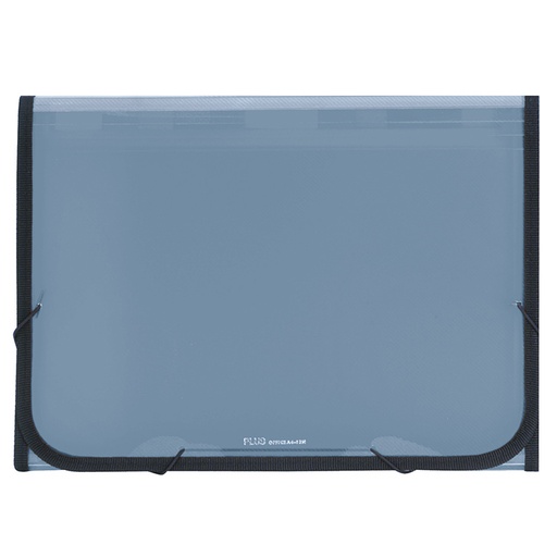 [181239] CLASIFICADOR PLUS PP GOMA 12DEPARTAMENTOS TRAS.AZUL GRIS