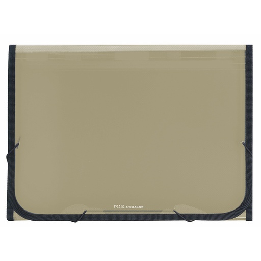 [181241] CLASIFICADOR PLUS PP GOMA 12 DEPARTAMENTOS TRASL. OCRE