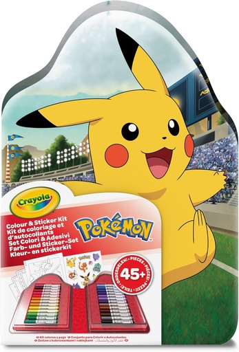 [972966] MALETIN 45 PIEZAS POKEMON PARA COLOREAR CON STICKERS