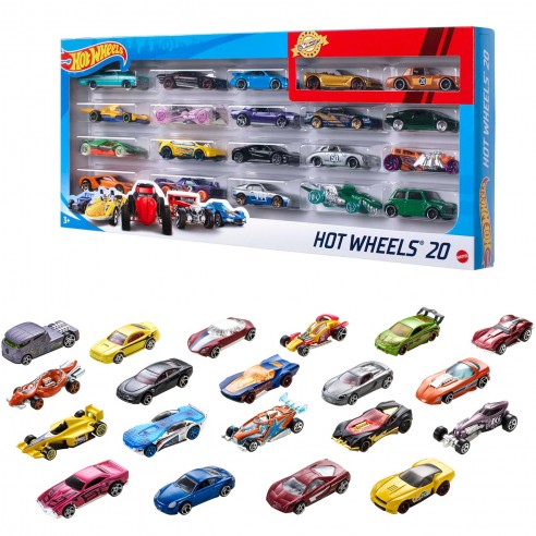 [972989] PACK 20 VEHICULOS H7045 HOT WHEELS
