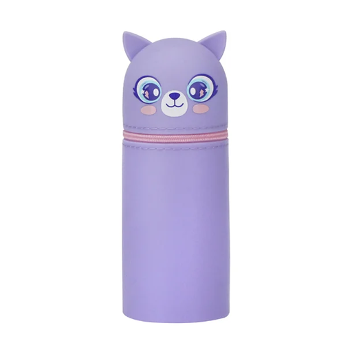 [688852] PORTATODO CAMPUS SILICONA GATO MORADO