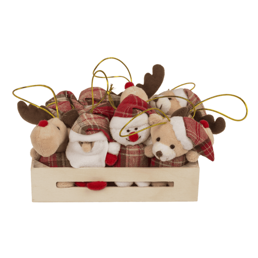 [973291] PELUCHE DE NAVIDAD CAJITA MADERA 99/6701