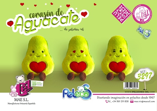 [973309] AGUACATES LOVE 3 SURT 20CM