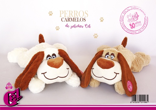 [973314] PERRO CARAMELO 55CM 2 COL