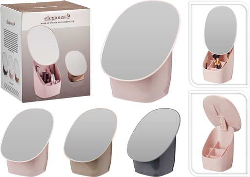 [973404] MAKE UP MIRROR WITH ORGANIZER