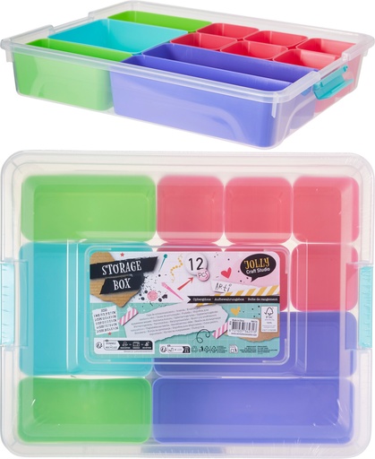 [973412] STORAGE BOX WITH 11 CUPS