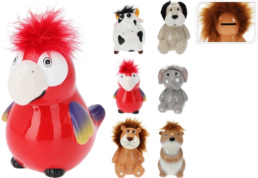 [973415] MONEY BANK W HAIR 6ASS DESIGN