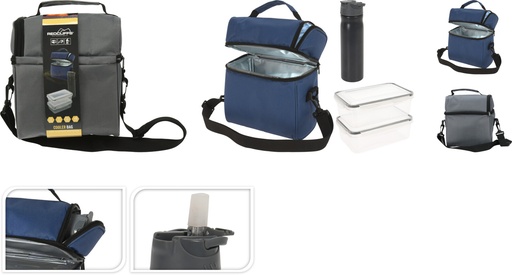 [973442] COOLER BAG LUNCHBOX BOTTLE 2AS