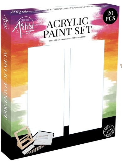 [973544] SET PINTAR ACRILICO 20 PIEZAS