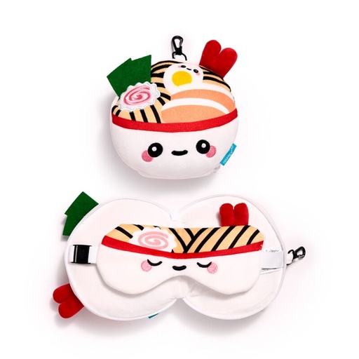 [973825] ALMOHADA DE VIAJE CON ANTIFAZ RELAXEAZZZ EL BOL DE RAMEN NORI FOODIEMALS