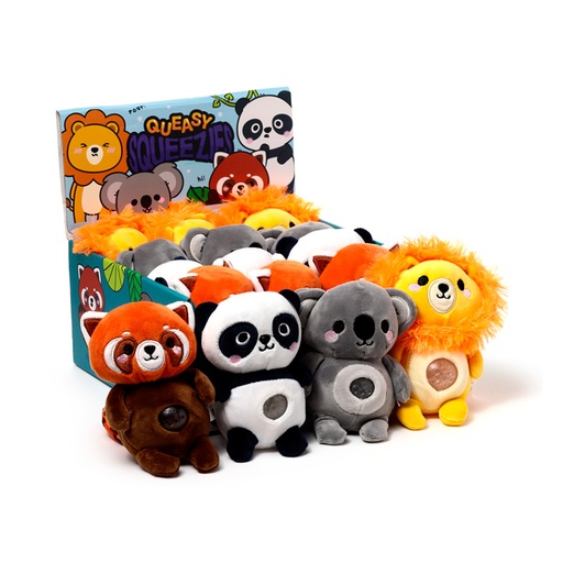 [973879] JUGUETE ESTRUJABLE DE PELUCHE QUEASY SQUEEZIES ADORAMALS ZOO