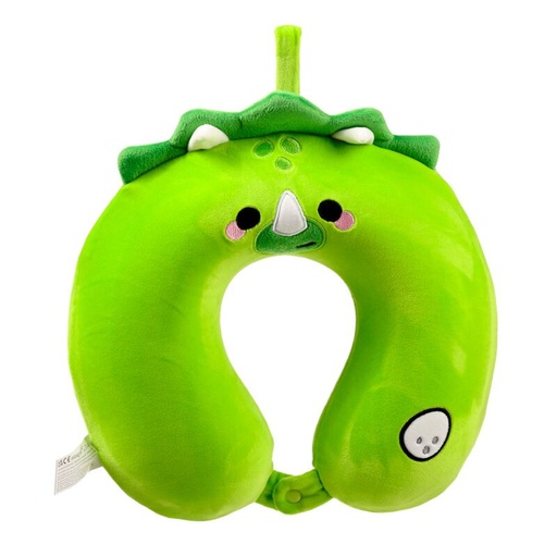 [973900] ALMOHADA DE VIAJE C/MEMORIA DE FORMA RELAXEAZZZ EL DINOSAURIO HUCK