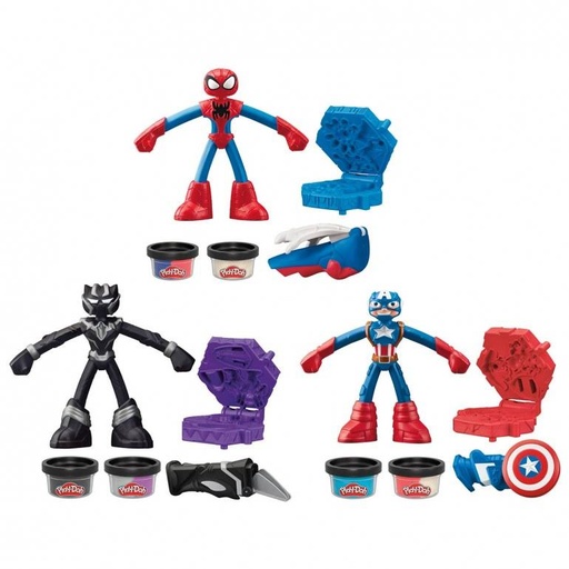 [1055178] FIGURAS DE ACCION MARVEL PLAY-DOH REF: F9829 HASBRO
