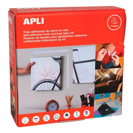 [1136373] CINTA ADHESIVA VELCRO 2CMX10M BLANCA