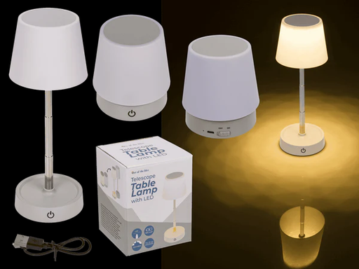 [1148077] LAMPARA DE MESA TELESCOPICA LED REGULABLE