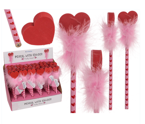 [1148082] LAPIZ C/GOMA FLUFFY HEART