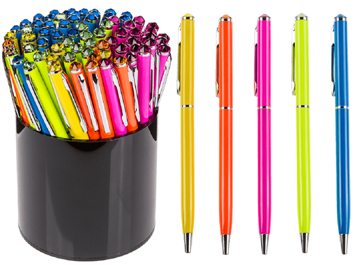 [1148085] BOLIGRAFO METAL NEON C/PIEDRA DE SWAROVSKI