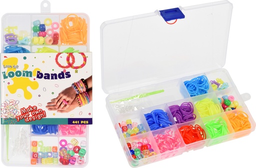 [1148236] CAJA ELASTICOS Y PIEDRAS PULSERAS