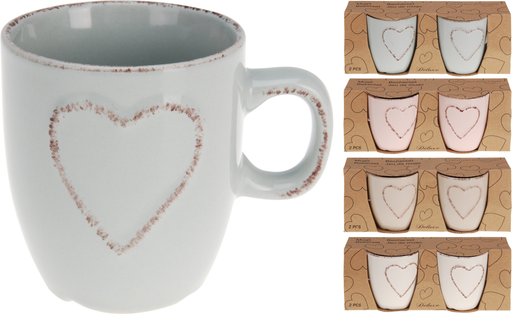 [1148250] SET 2 TAZAS 150ML 4COL.