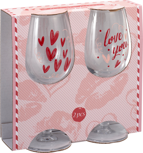 [1148283] SET 2 COPAS SAN VALENTIN