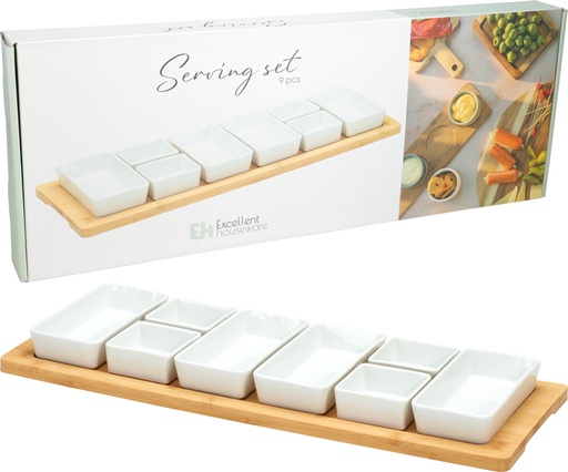 [1148287] TABLA TAPAS MADERA Y PORCELANA