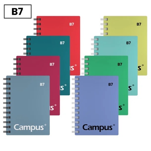 [003591] BLOC ESPIRAL CAMPUS B7 NATURAL TAPA SOFT 60H 80G LISO