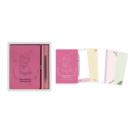 [972287] COMUNION LIBRO FIRMAS NIÑA+BOLIGRAFO