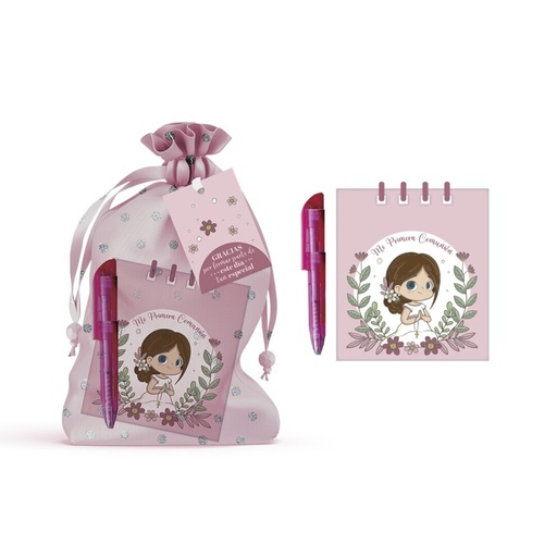 [972290] PRIMERA COMUNION LIBRETA C/BOLI NIÑA