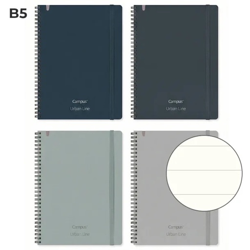 [003708] BLOC DOBLE ESPIRAL CAMPUS URBAN LINE B5 70H RAYADO H