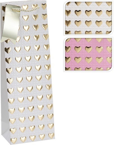 [972380] BOLSA REGALO CORAZON BOTELLA