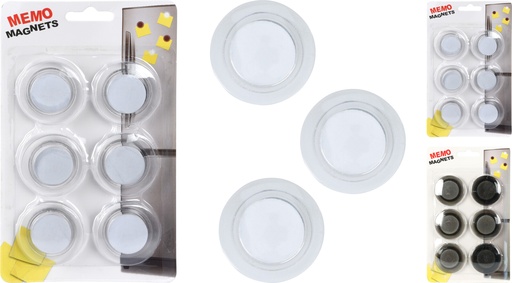 [972408] SET 6 IMANES REDONDOS