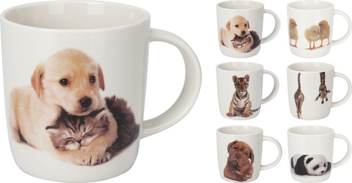[972464] TAZA PORCELANA ANIMALES