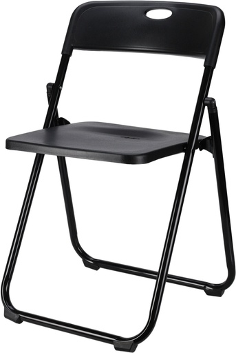 [972477] SILLA PLEGABLE PLASTICO NEGRO