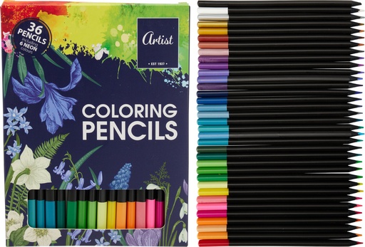 [972484] SET 36 LAPICES COLOREAR