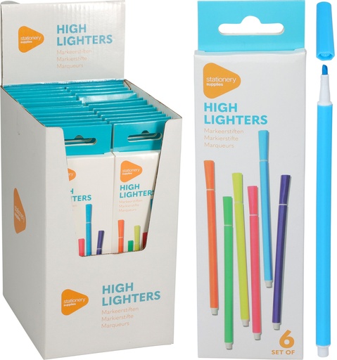 [972495] MARCADORES FLUOR FINOS 6COL