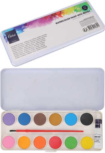 [972532] ACUARELA LATA 12COL CON PINCEL