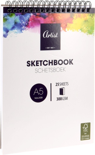 [972544] BLOC SKETCHING A5 300GR 25H