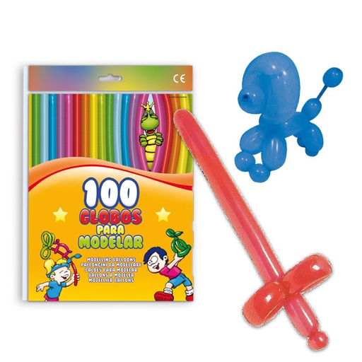 [972582] BOLSA 100 GLOBOS MODELAR REF.34C MIX