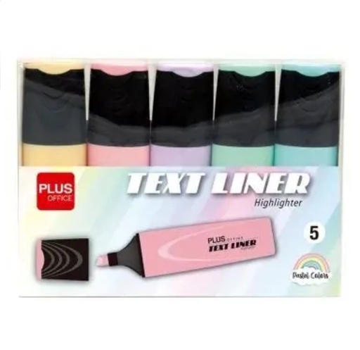 [081804] FLUORESCENTE PLUS TEXTLINER 3.2 PASTEL B/5ud