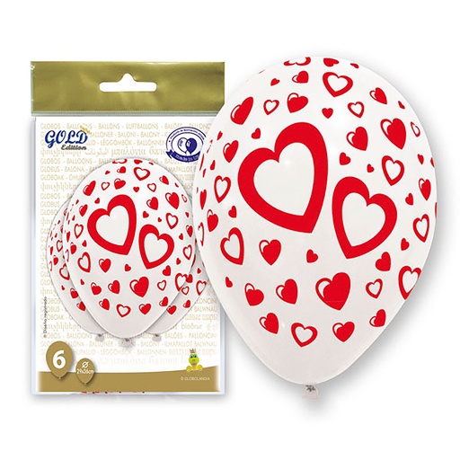 [1019055] BOLSA 6 GLOBOS CORAZONES