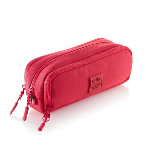 [1019102] PORTATODO TRIPLE ORGANIZADOR RECICLADO RAW ROJO