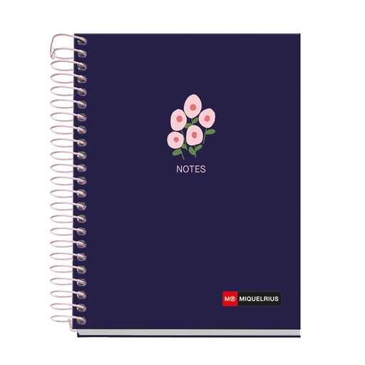 [1019115] NOTEBOOK A6 120H 4COL CUADROS 5X5 70GR SPRING DAWN