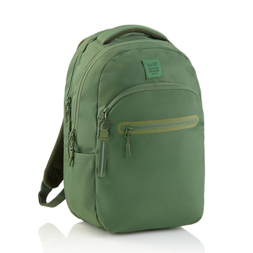 [1019117] MOCHILA TRIPLE OSLO RECICLADA RAW VERDE
