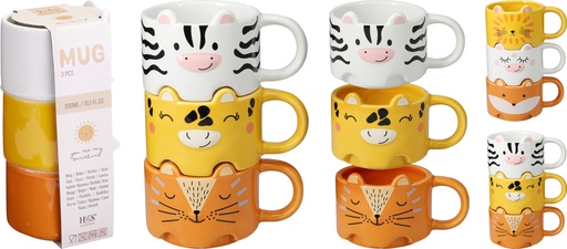 [999184] SET 3 TAZAS 600ML 10X10X24CM