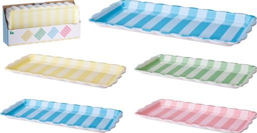 [999191] BANDEJA DE SERVIR MELAMINE RAYAS