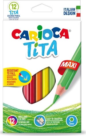 [999298] CARIOCA TITA MAXI 12U LAPICES DE RESINA